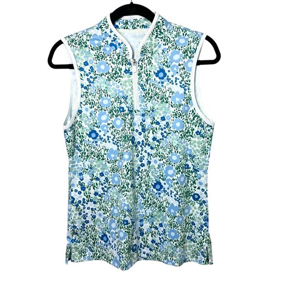 Tory Sport Tory Burch Performance Sleeveless Half Zip Top Size Medium - Picture 1 of 9